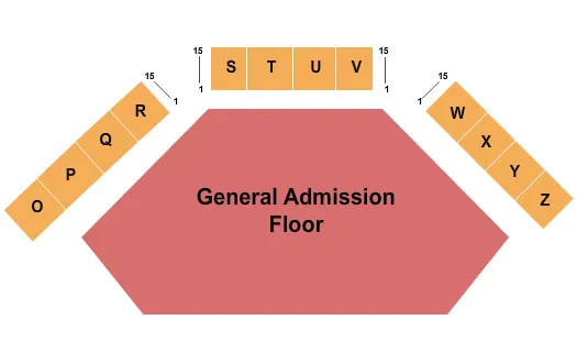 seating chart for Eastern States Exposition - The Big E Xfinity Arena - Endstage GA Floor - eventticketscenter.com